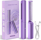 Portable Mini Hair Straightener,Cordless, Rechargeable, Mini Adjustable, Meneflix Hair Straightener Hot Comb