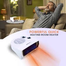 Room Heater Handy Heater for Home, Office, Camper LED Screen 400 Watts Portable Wall Heater Warmer, Mini Blower Heater for Winter